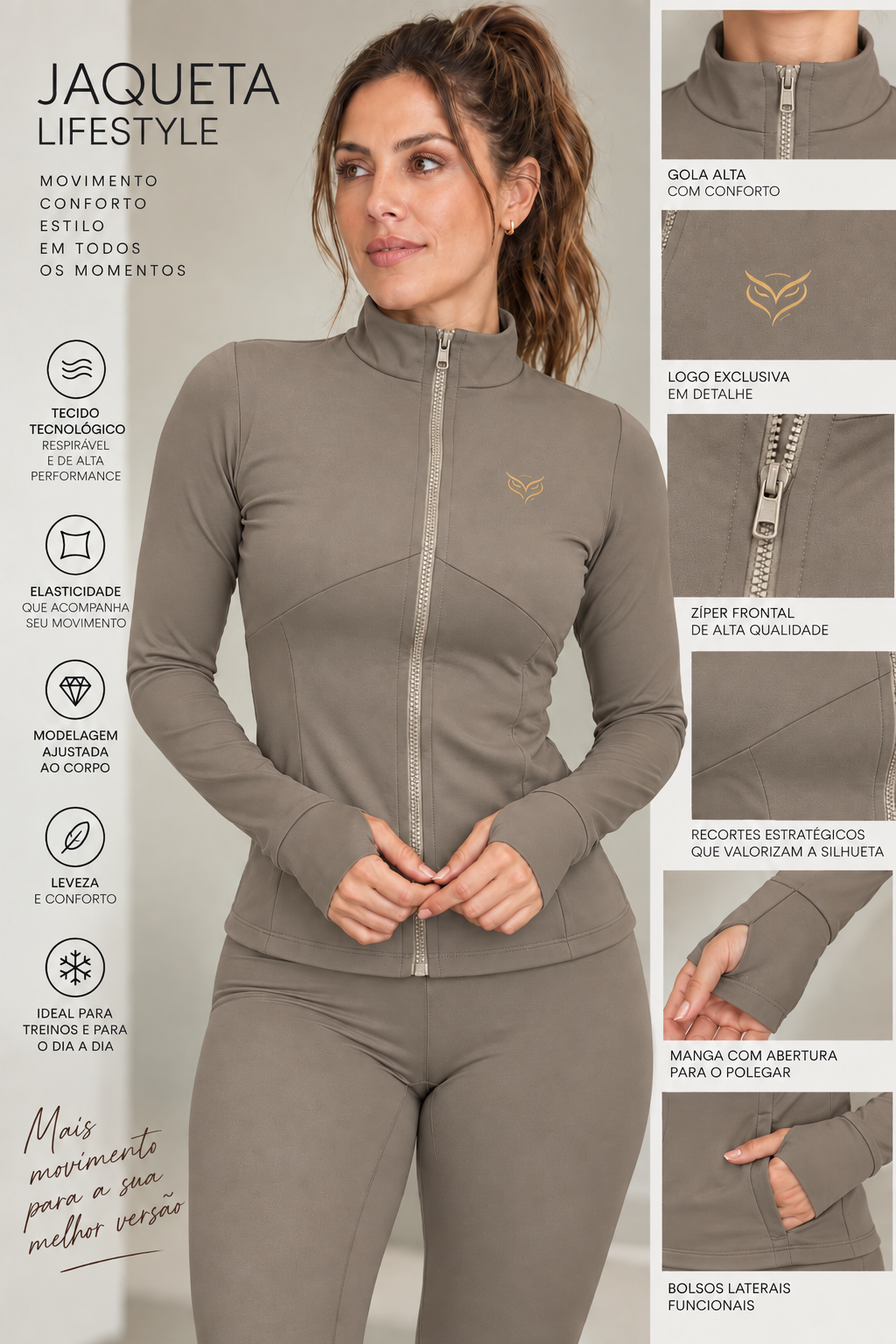 Jaqueta Lifestyle com dedeira BackOn
