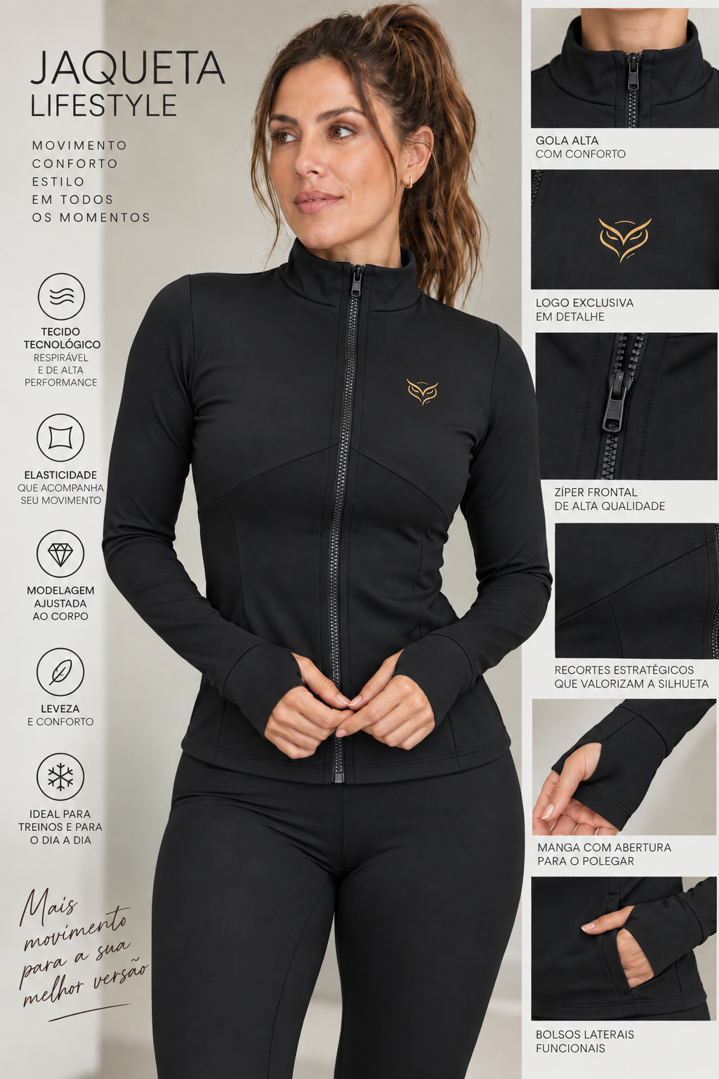 Jaqueta Lifestyle com dedeira BackOn